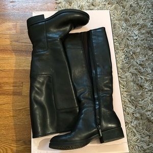 Bandolino Boots Black Leather Size 5.5